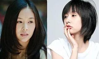 没有刘海的短发发型